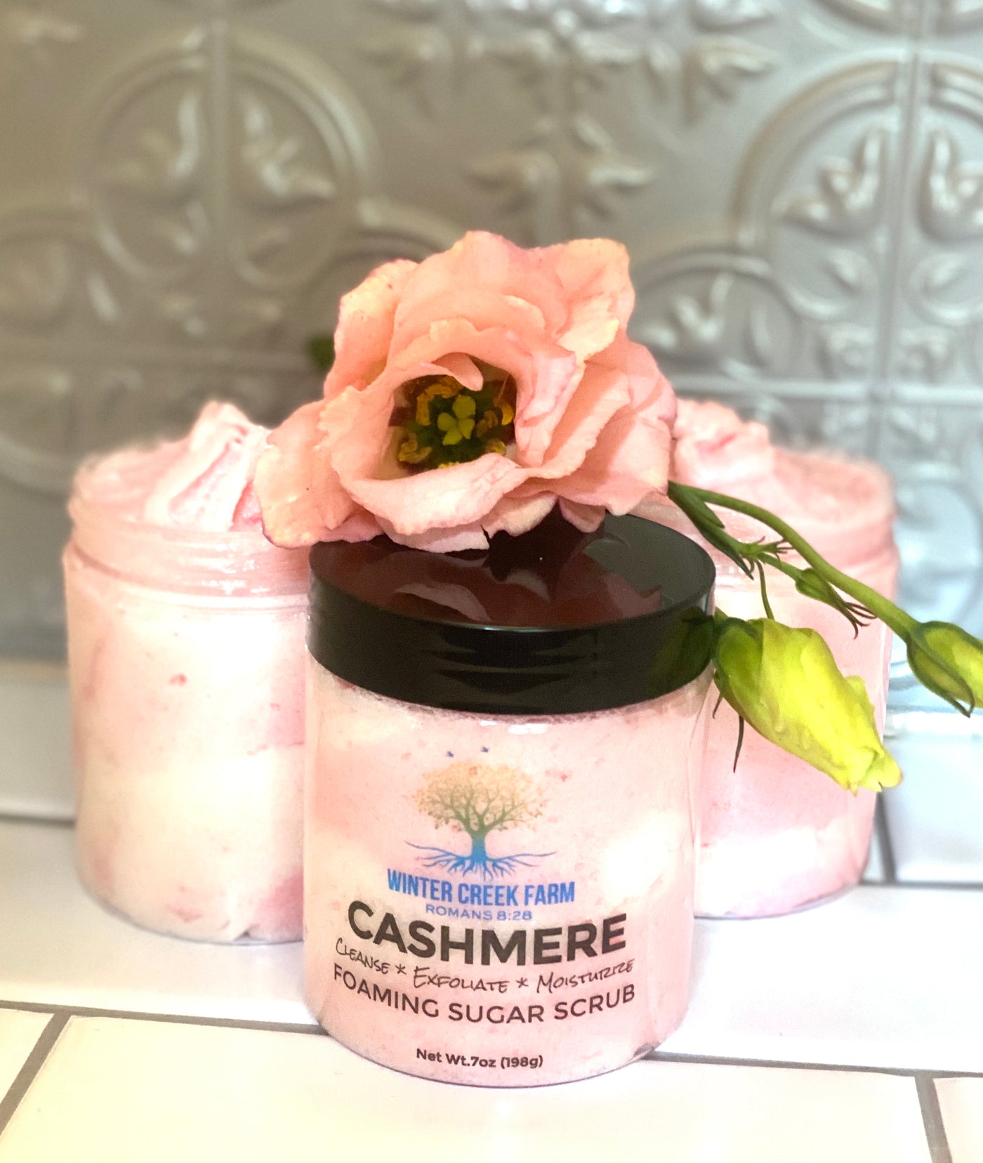 Cashmere Foaming Sugar Scrub | Natural Oils and Butters | Handmade | Gift for Him | Gift for Her | Gift for Self | Natural Skin Care | Spa Gift (Copy)