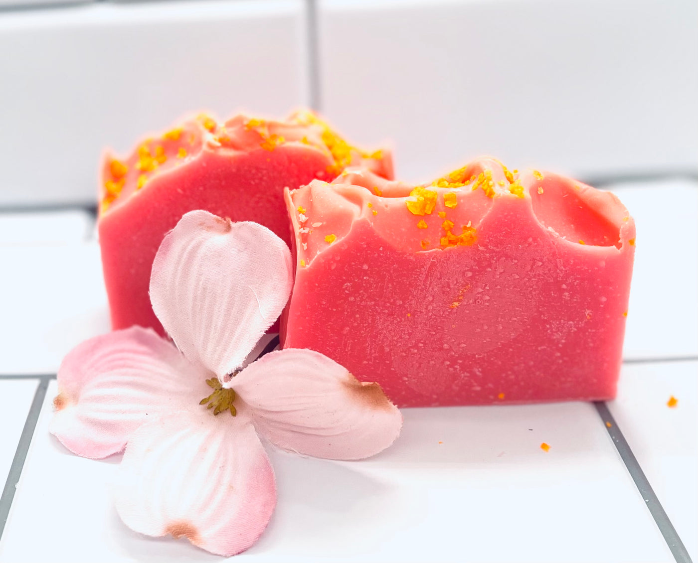 Strawberry Peach Soap | Natural Oils and Butters | Cold Process Tallow Soap | Soap for Him | Gift for her | Gift for Self | No Coconut