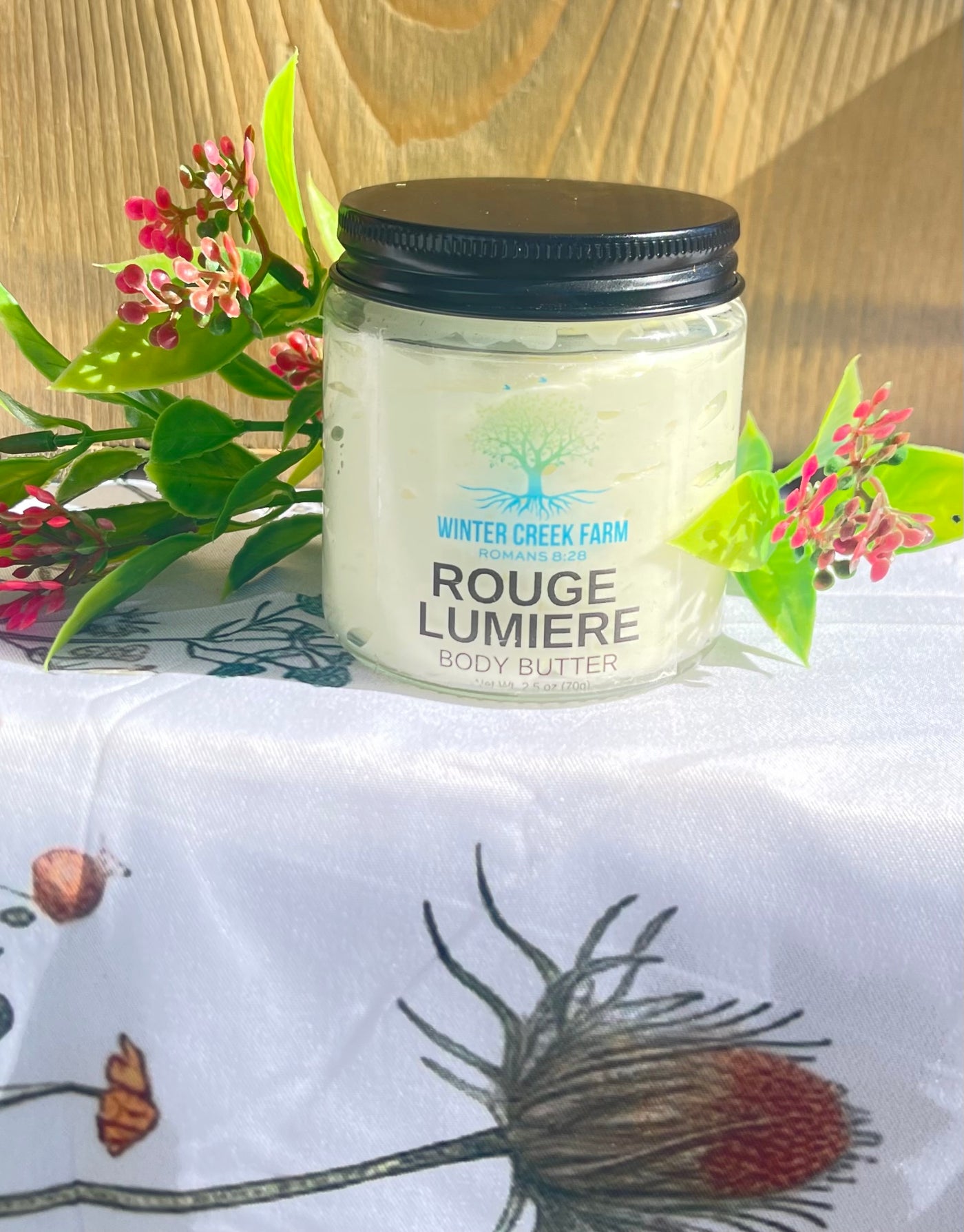 Rouge Lumiere Body Butter | Natural Oils and Butters | Self Care Gift | Spa Gift | Natural Body Butter | Gift for Her | Handmade