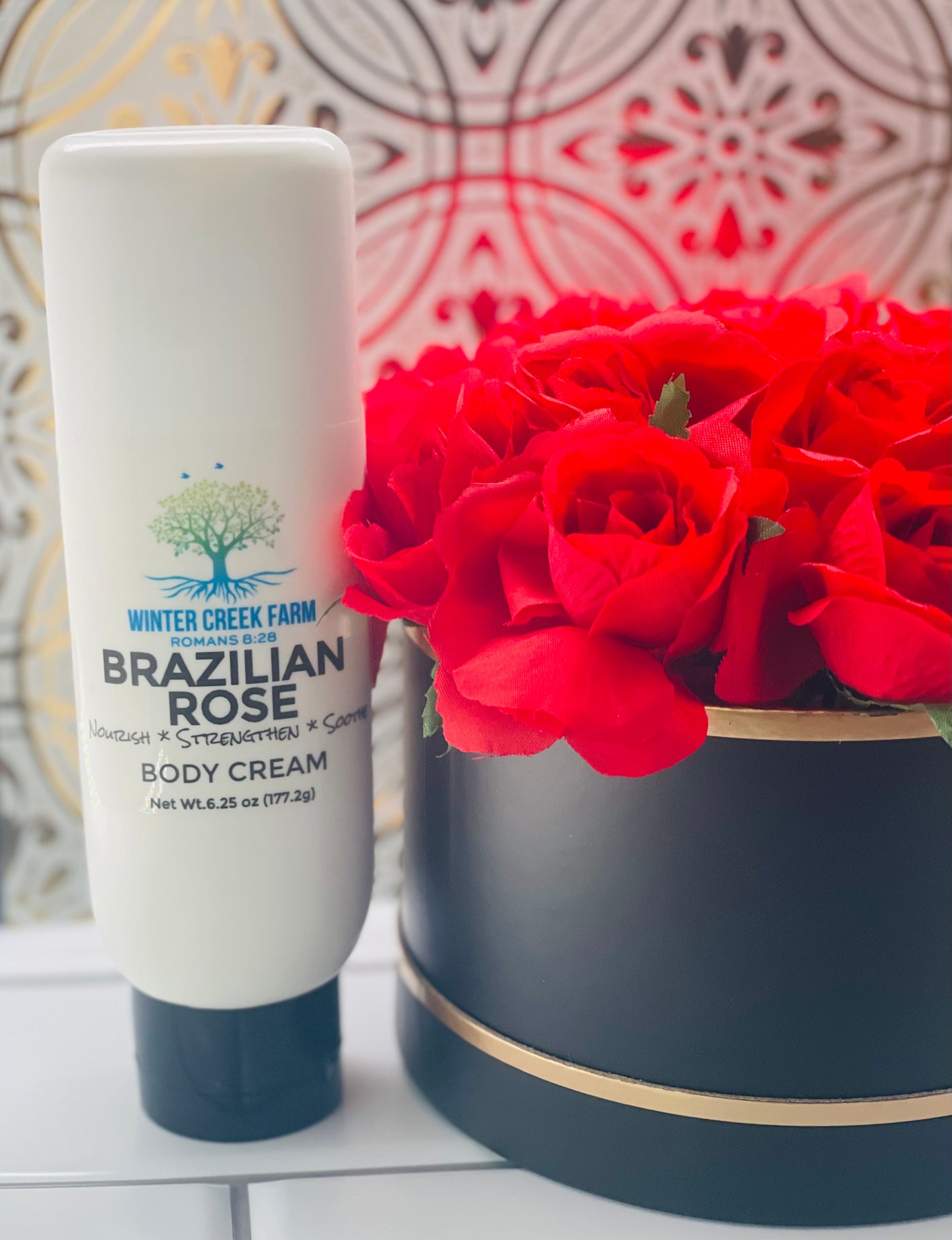 Brazilian Rose Body Cream | Mango Butter Lotion | Natural Oils and Butters | Handmade | Self Care Gift