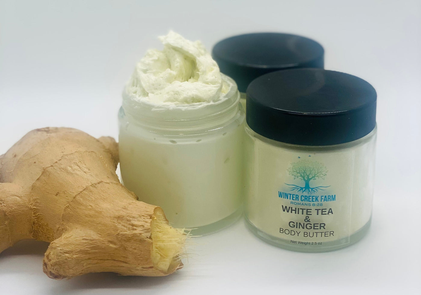 White Tea & Ginger Body Butter | Hemp Oil | Rosehip Oil | Shea Butter | Natural Oils and Butters | Handmade Body Butter | Self Care Gift