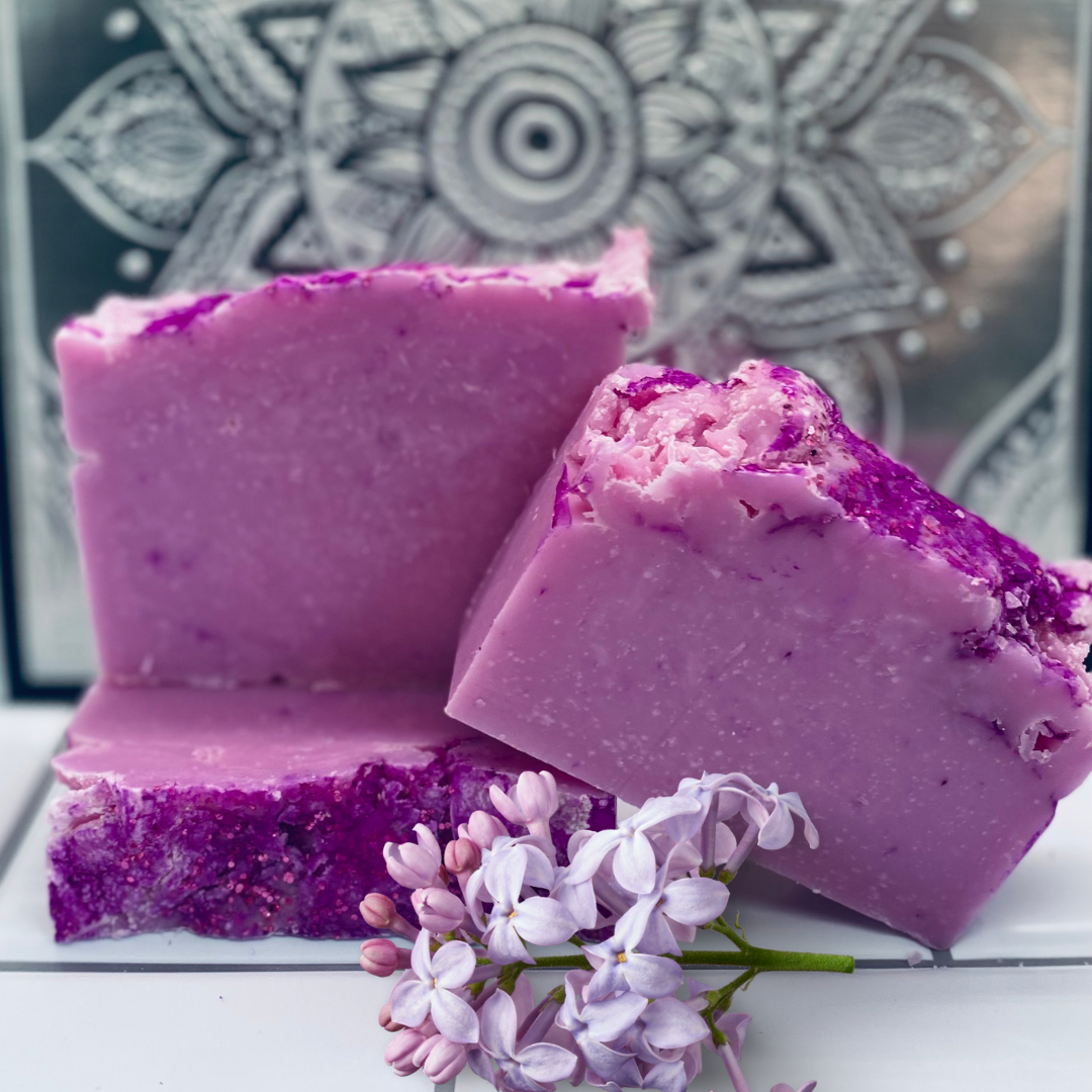 Lilac Soap | Natural Oils and Butters | Essential Oil Soap | Cold Process Soap | Spa Gift | | Gift for Self | Handmade Soap